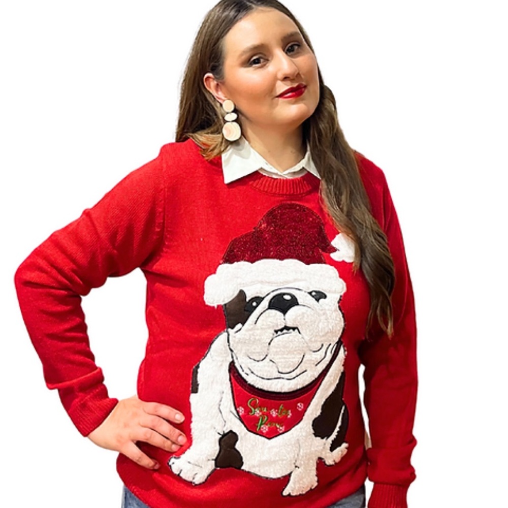 Merry Christmas Poof Christmas Dog Sweater